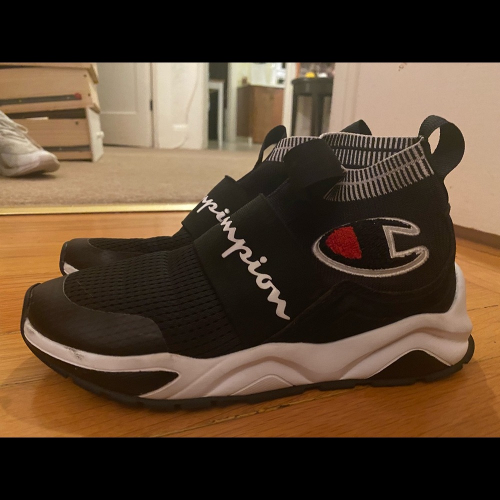 Champion Rally Pro Black High Top Shoes